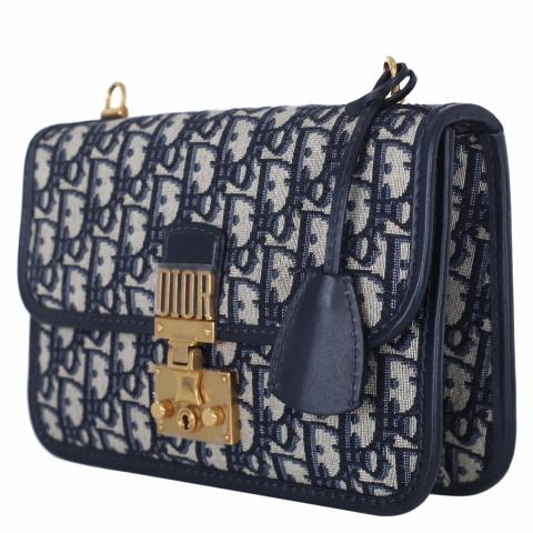 Sell Christian Dior Oblique Dioraddict Flap Bag Blue HuntStreet